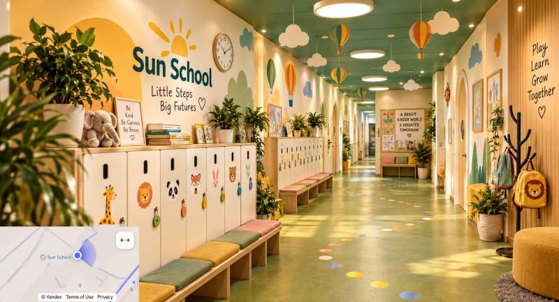 3D-панорама для частного детского сада Sun School